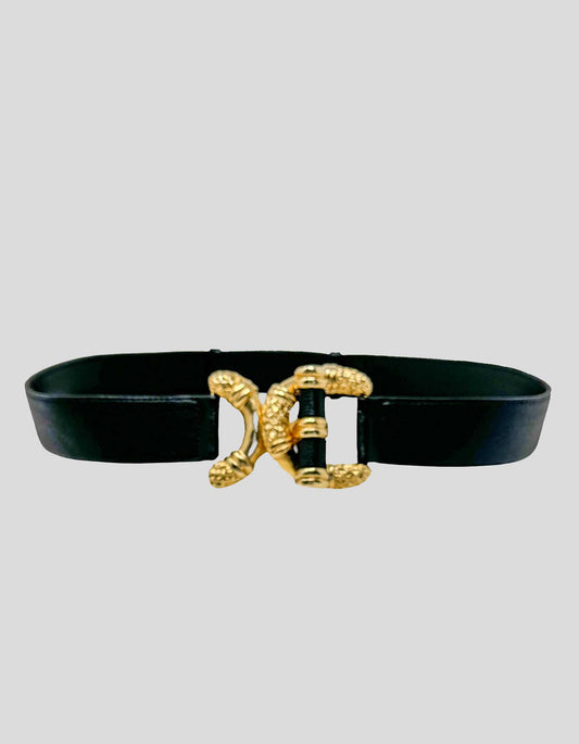 RAINA Viper D-Ring Buckle Leather Belt