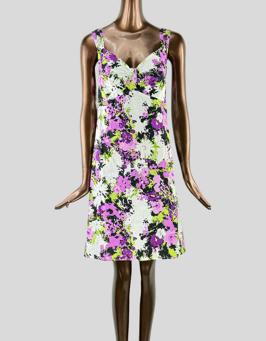 OLIVIA MATTHEWS Sleeveless Floral Dress