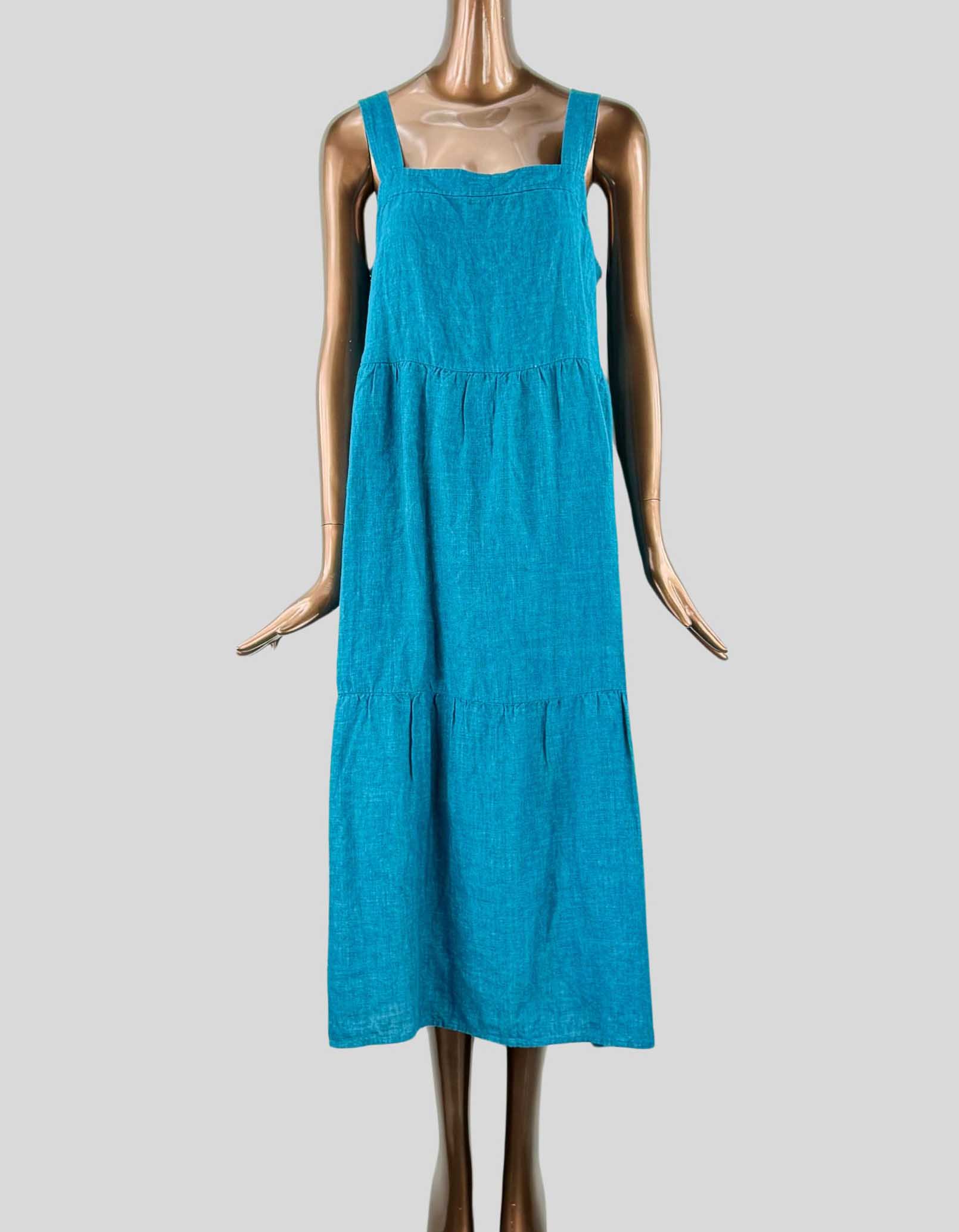 Mandarin Collar Organic Linen Eileen Fisher Dressy Dresses SWF