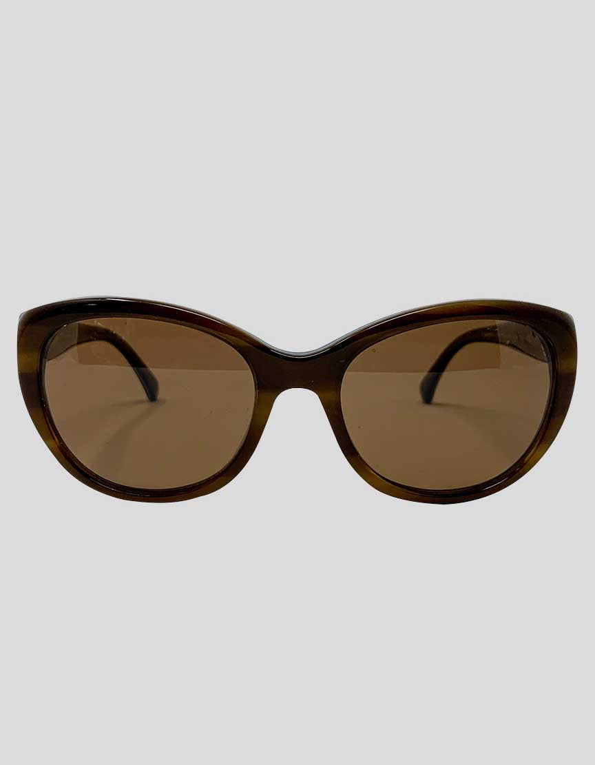 CHANEL Tortoise sunglasses - One Size
