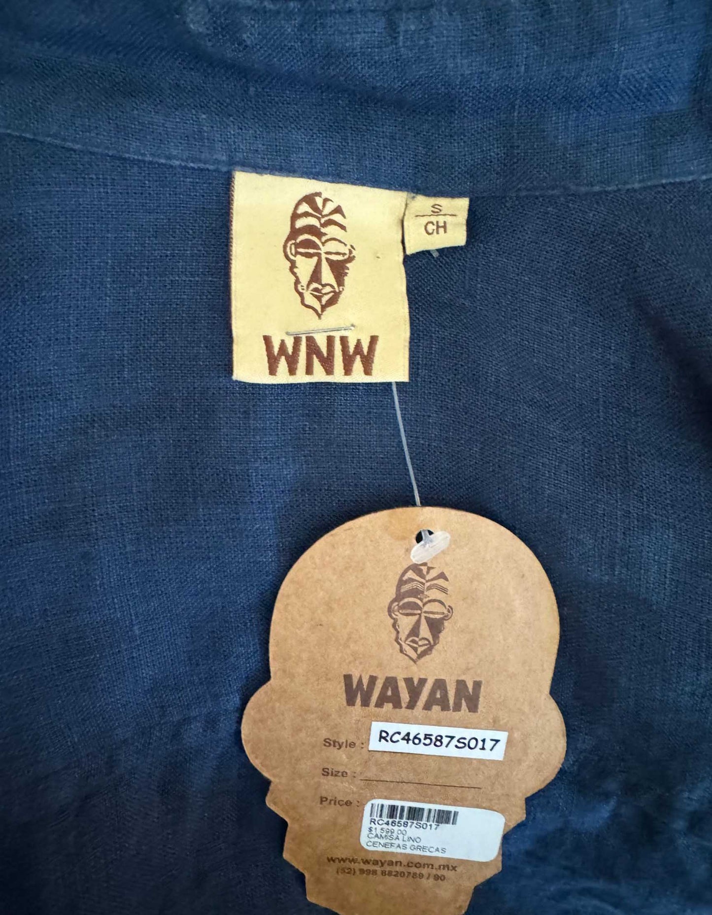 WNW WAYAN Blue Shirt w/ Tags - Small