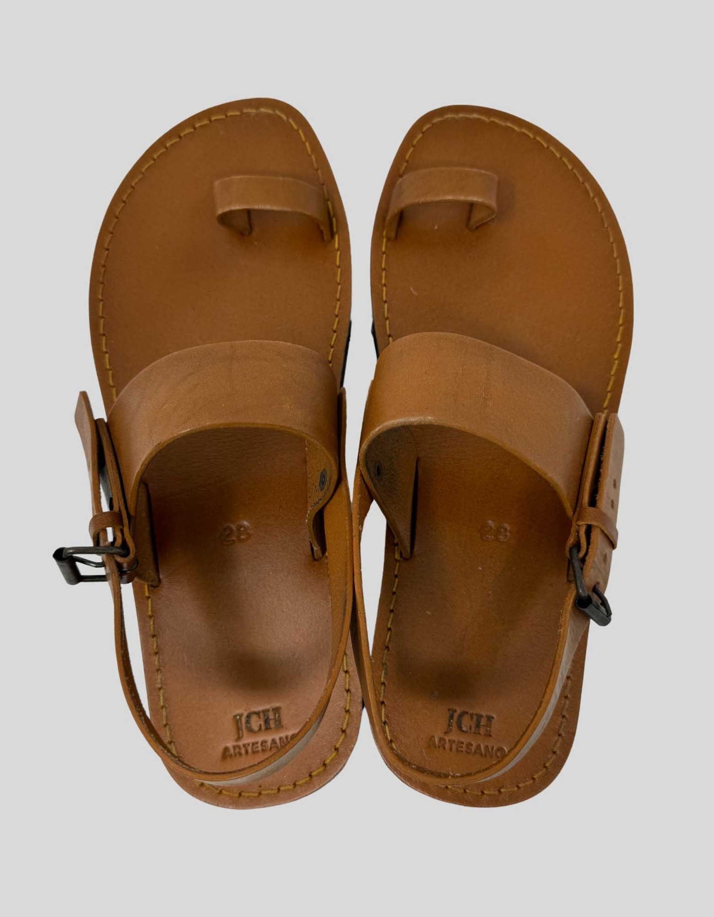 JCH ARTESANO Leather Toe Loop Sandal - 28 CM | 11.5 US