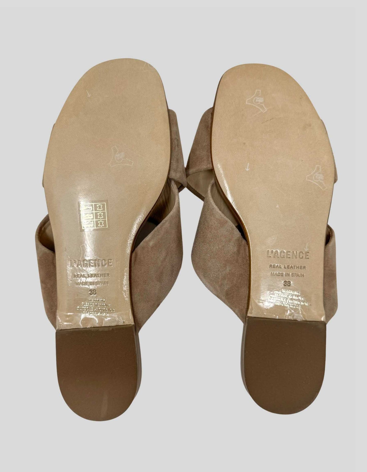 L’AGENCE flat sandals - 8 US