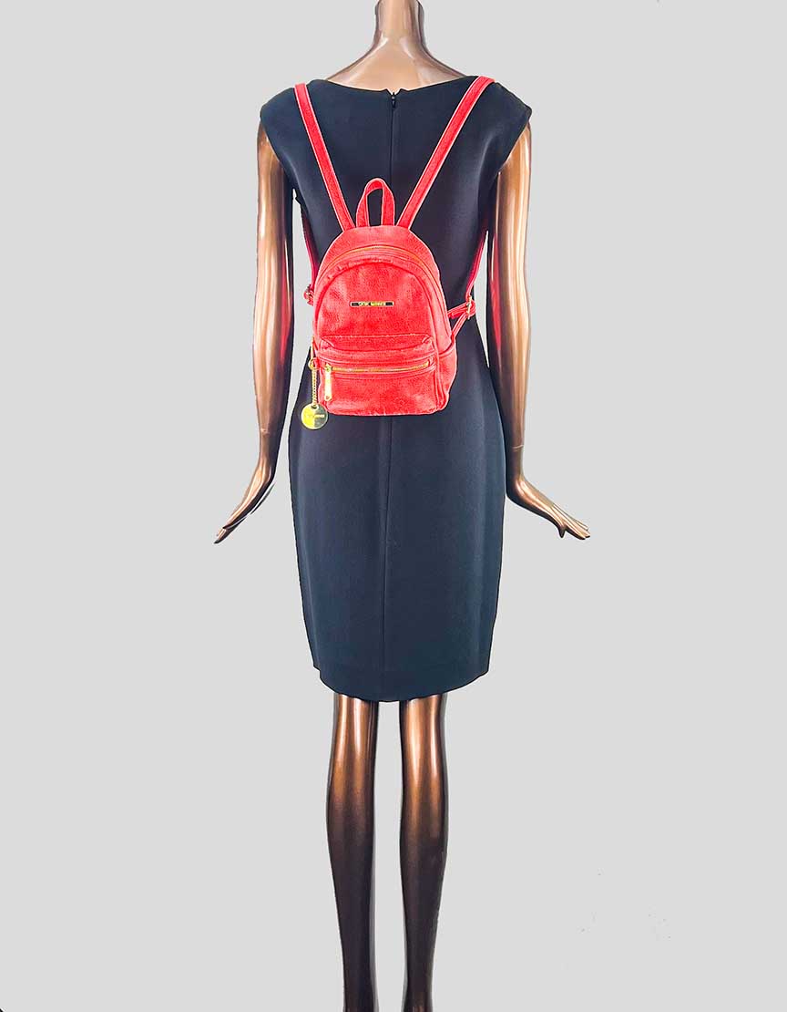 STEVE MADDEN coral leather mini backpack