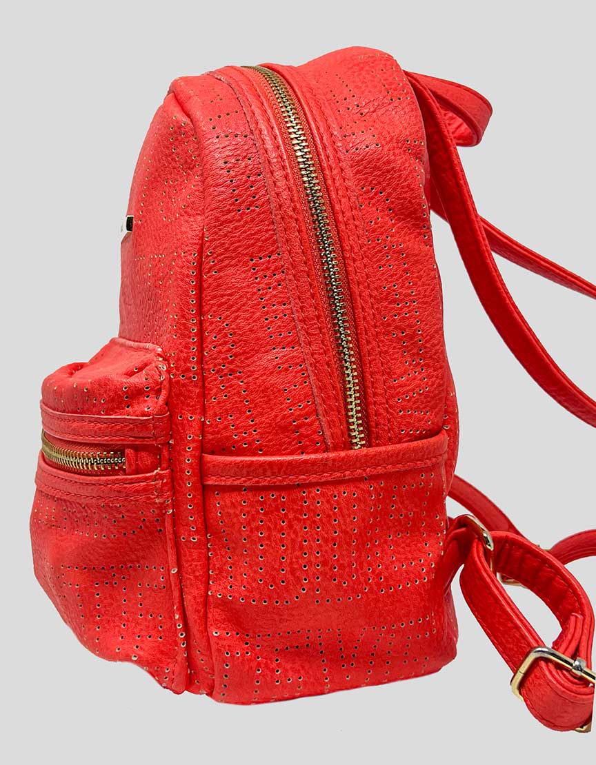 STEVE MADDEN coral leather mini backpack