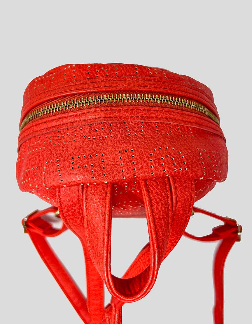 STEVE MADDEN coral leather mini backpack