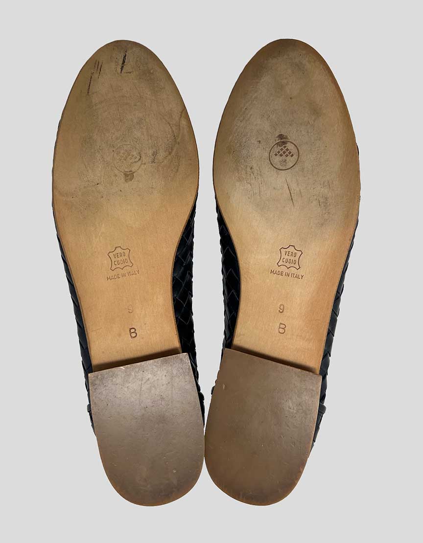 BOTTEGA VENETA Intrecciato Weave Ballet Flats - 9B US