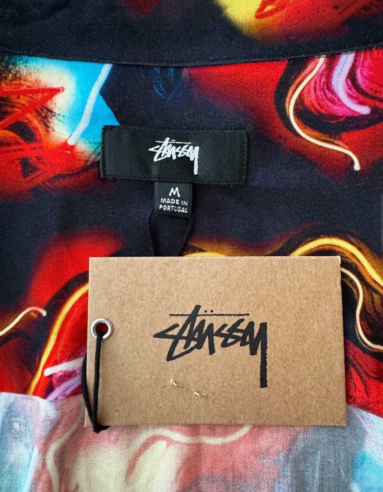STÜSSY Printed Short Sleeve Shirt w/ Tags - Medium