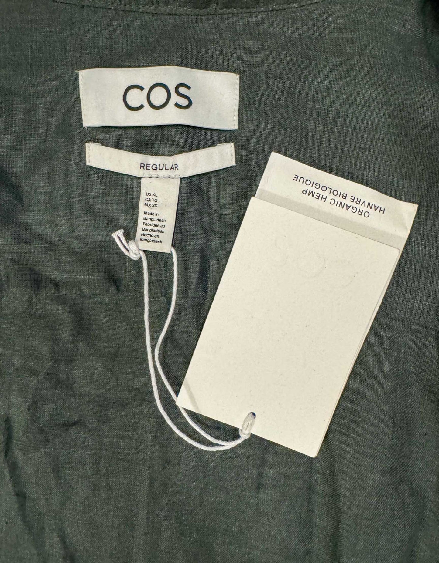 COS Button-front Hemp Shirt w/ Tags - X-Large