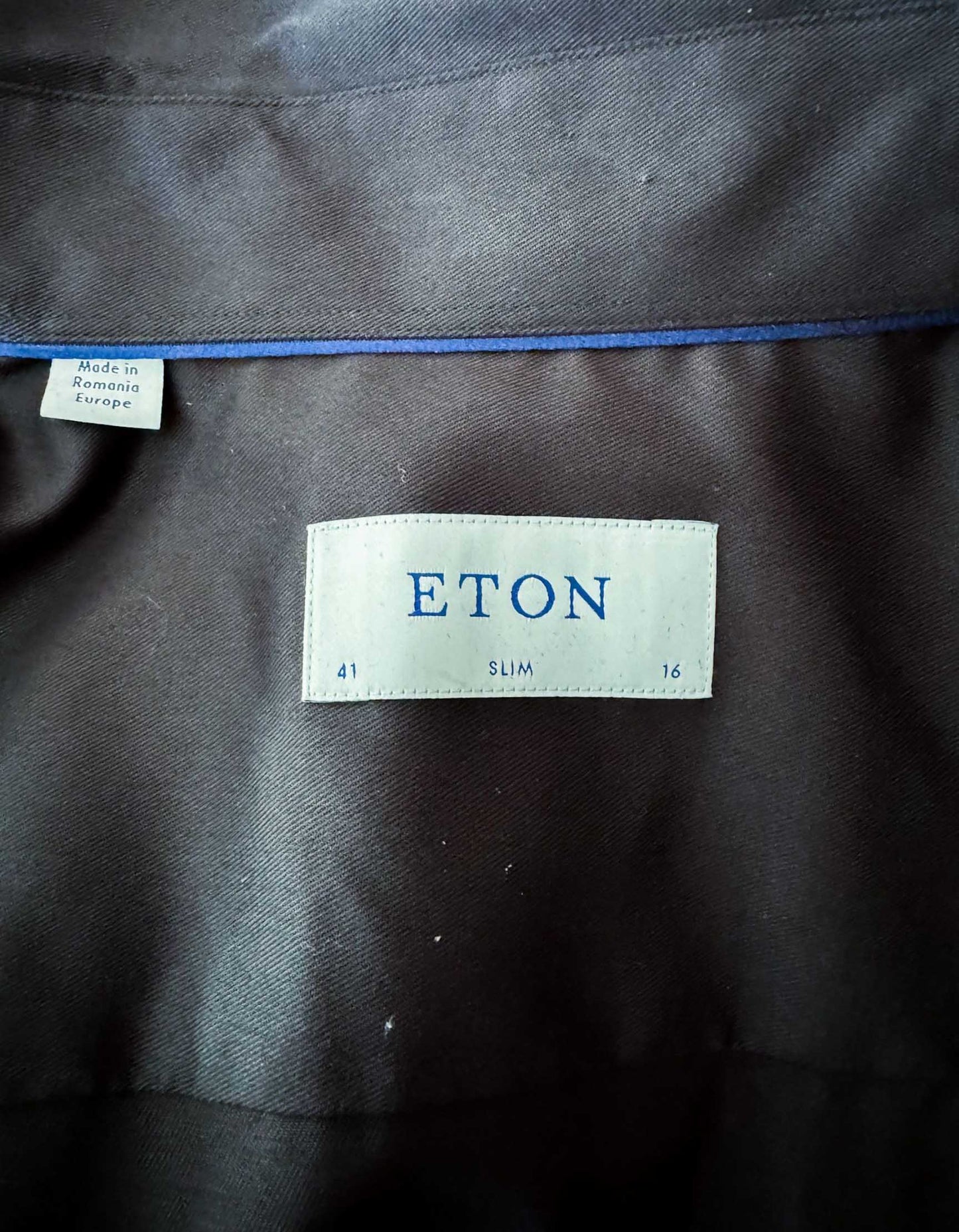 ETON Black Tuxedo Shirt w/ Tags - 16 | 41 US