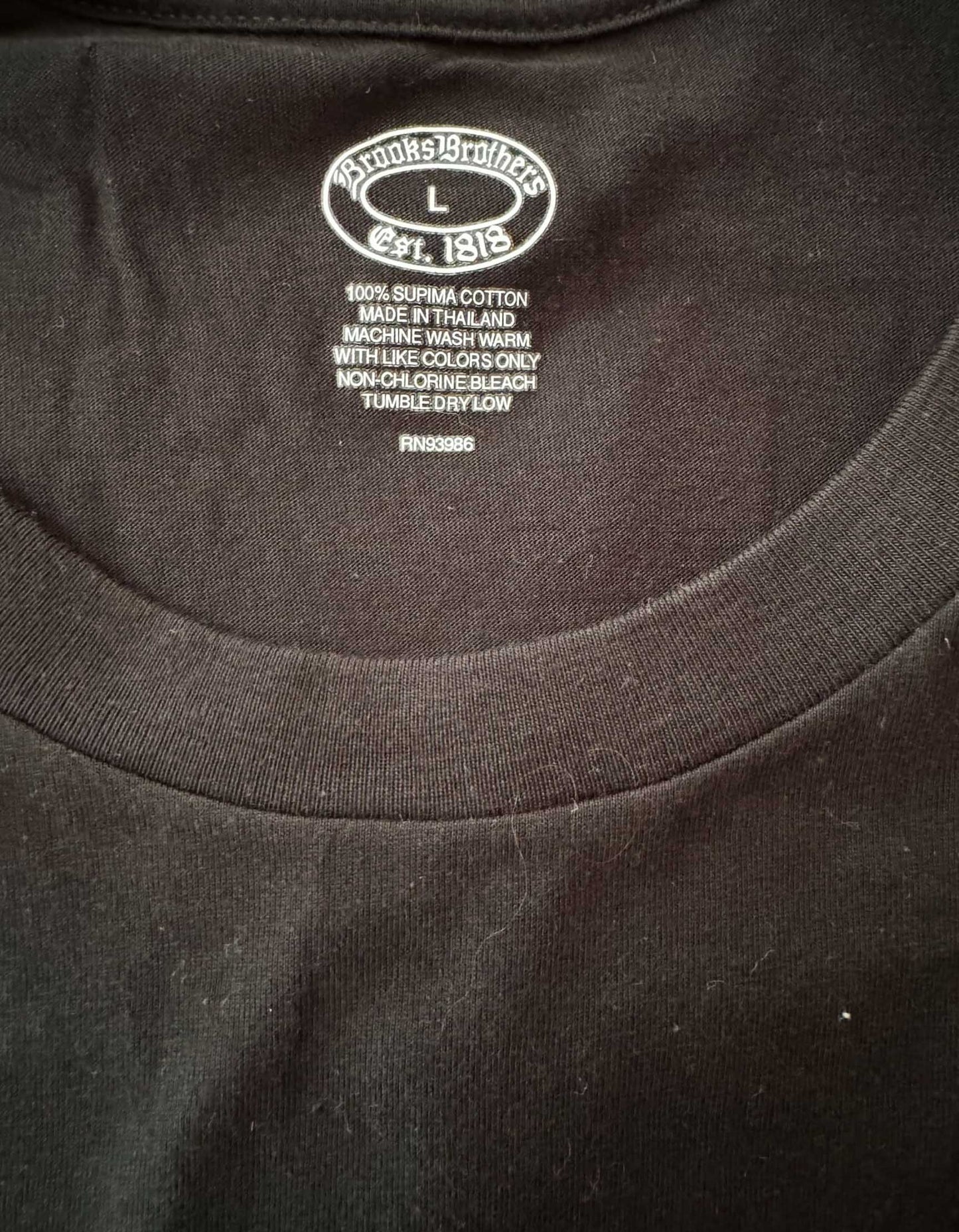 BROOKS BROTHERS Crewneck T-Shirt - Large