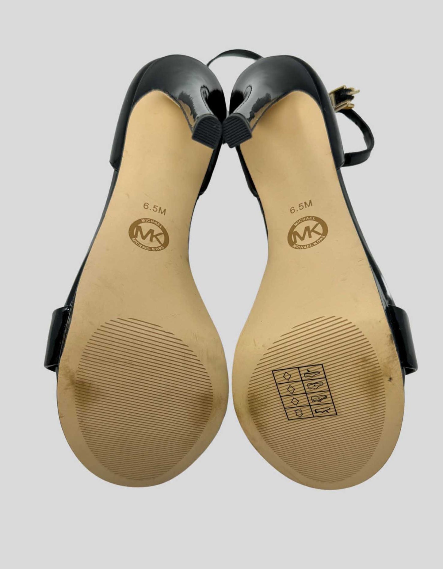 MICHAEL KORS Patent Leather Platform Sandal - 6.5M US