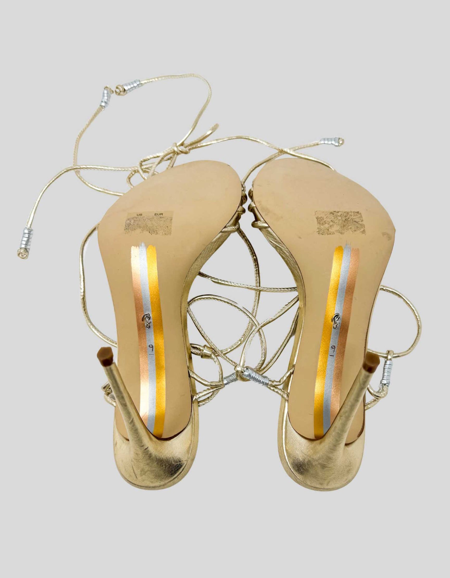 STEVE MADDEN Strappy Leg Tie Heels - 9 US