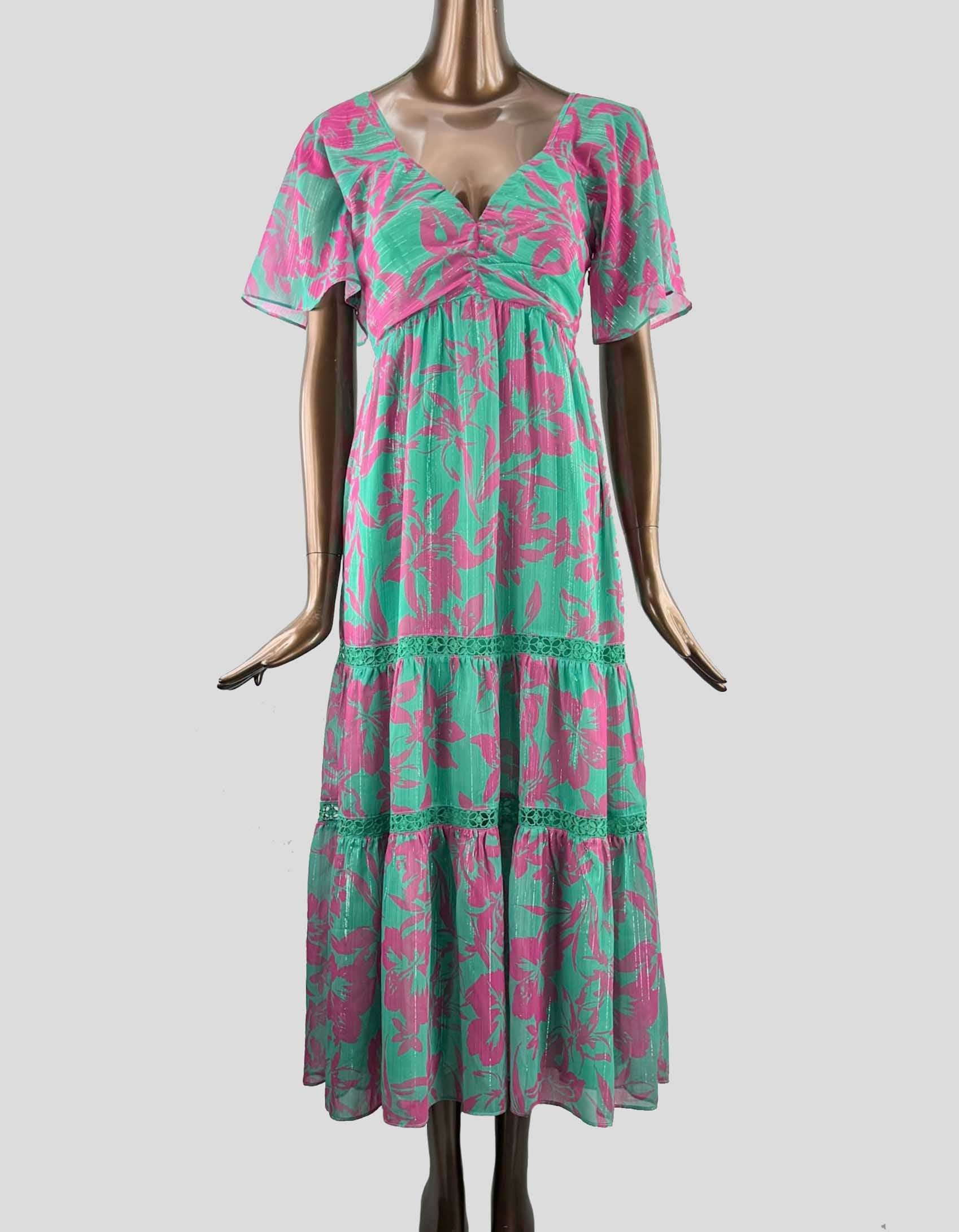ADELYN RAE Midi Dress - X-Small LuxAnthropy ADELYN RAE Midi Dress - X-Small LuxAnthropy