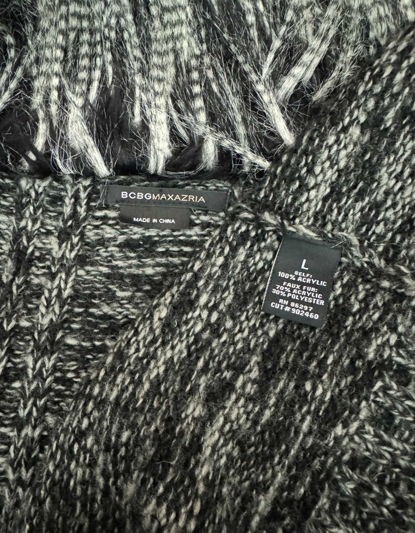 BCBG MAXAZRIA Long Cardigan Sweater - Large