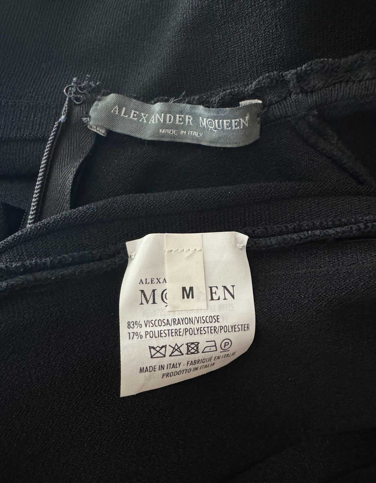 ALEXANDER MCQUEEN Crew Neck Mini Dress - Medium