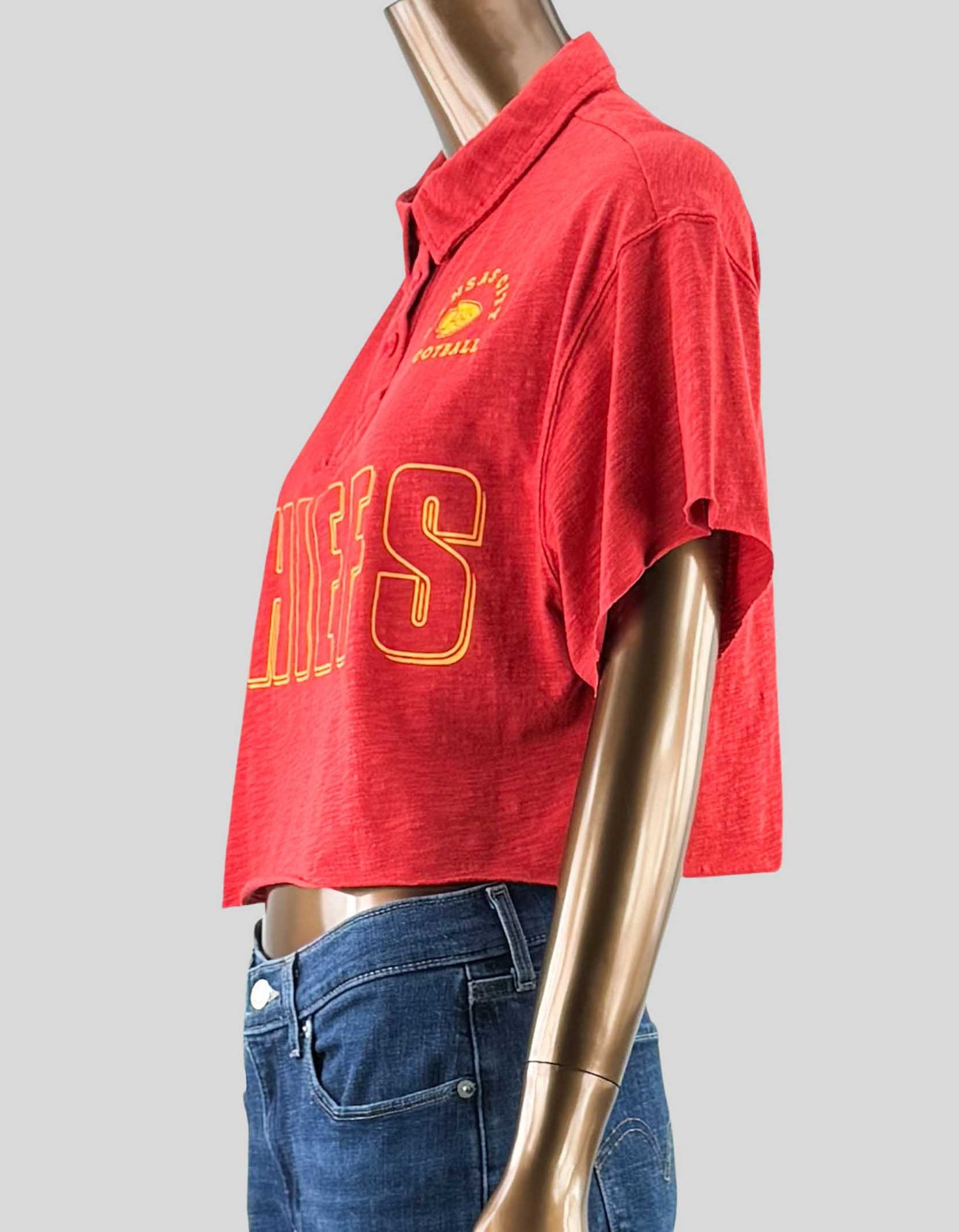 JUNK FOOD CLOTHING Chiefs Crop Tee - Small