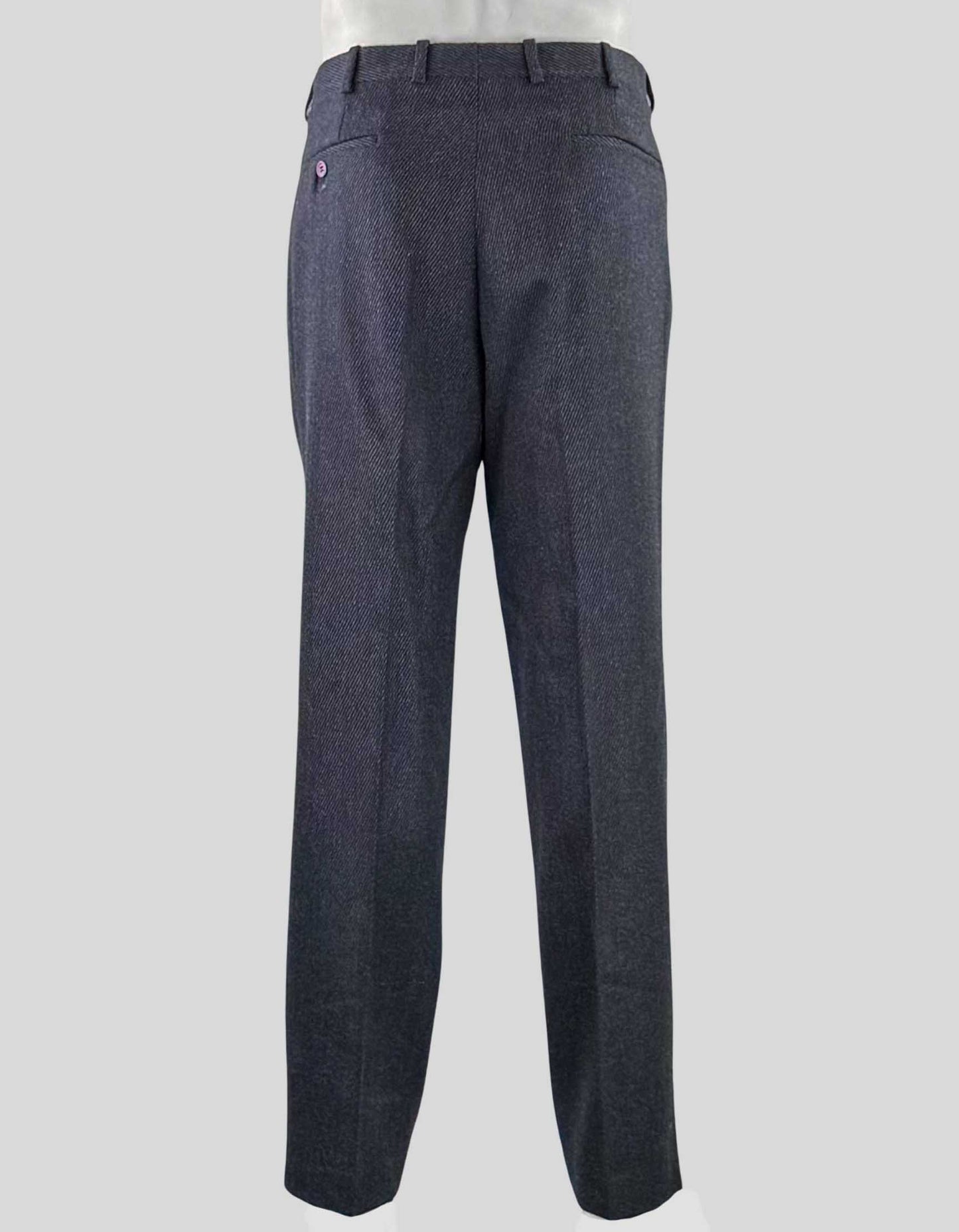 DAKS Grey Wool Pants - 32W x 32L US