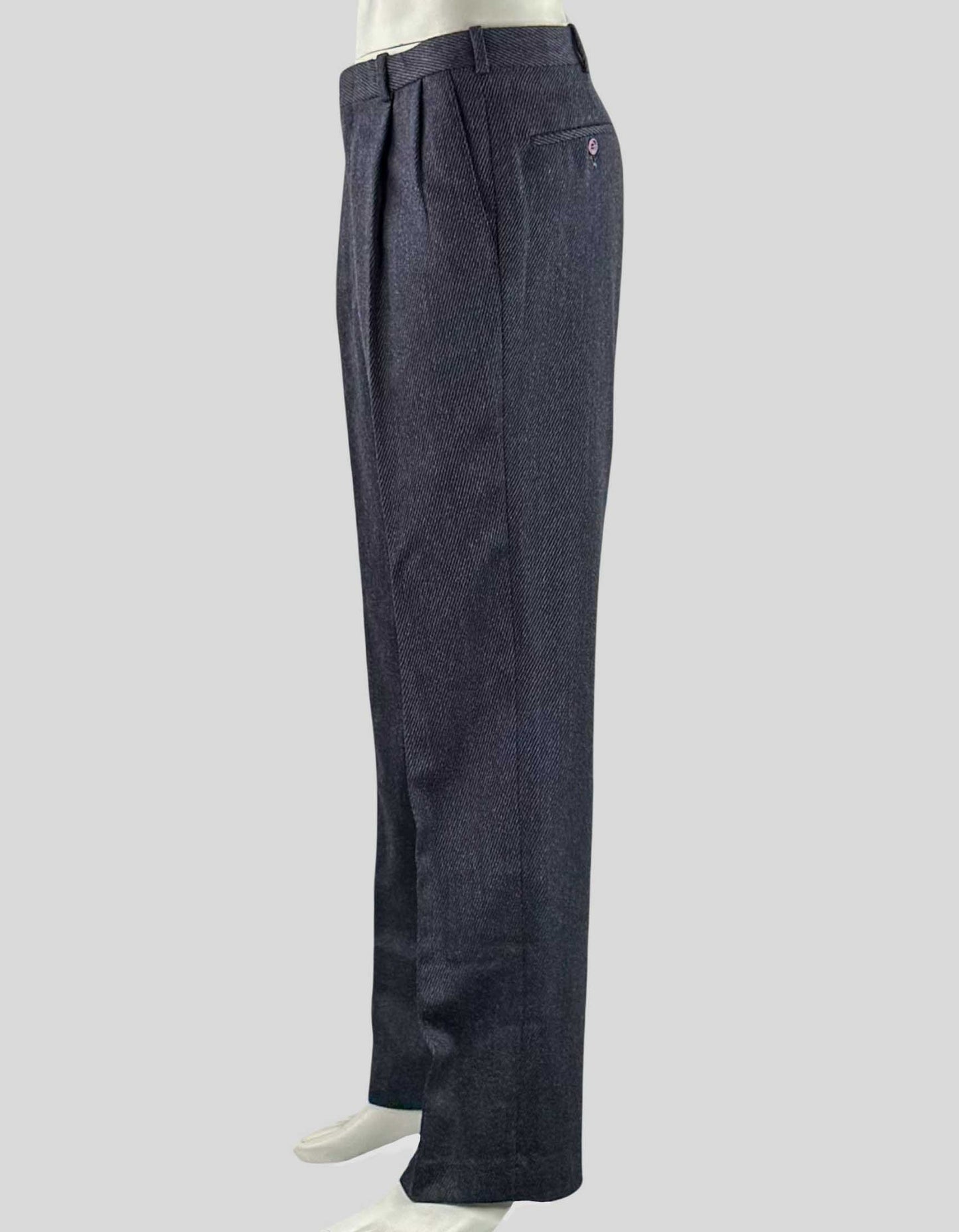 DAKS Grey Wool Pants - 32W x 32L US