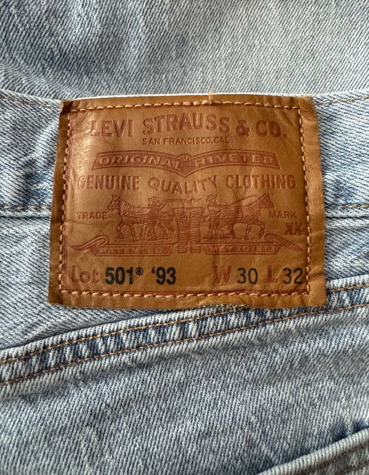 LEVI'S 501 Jeans - 30W x 32L US