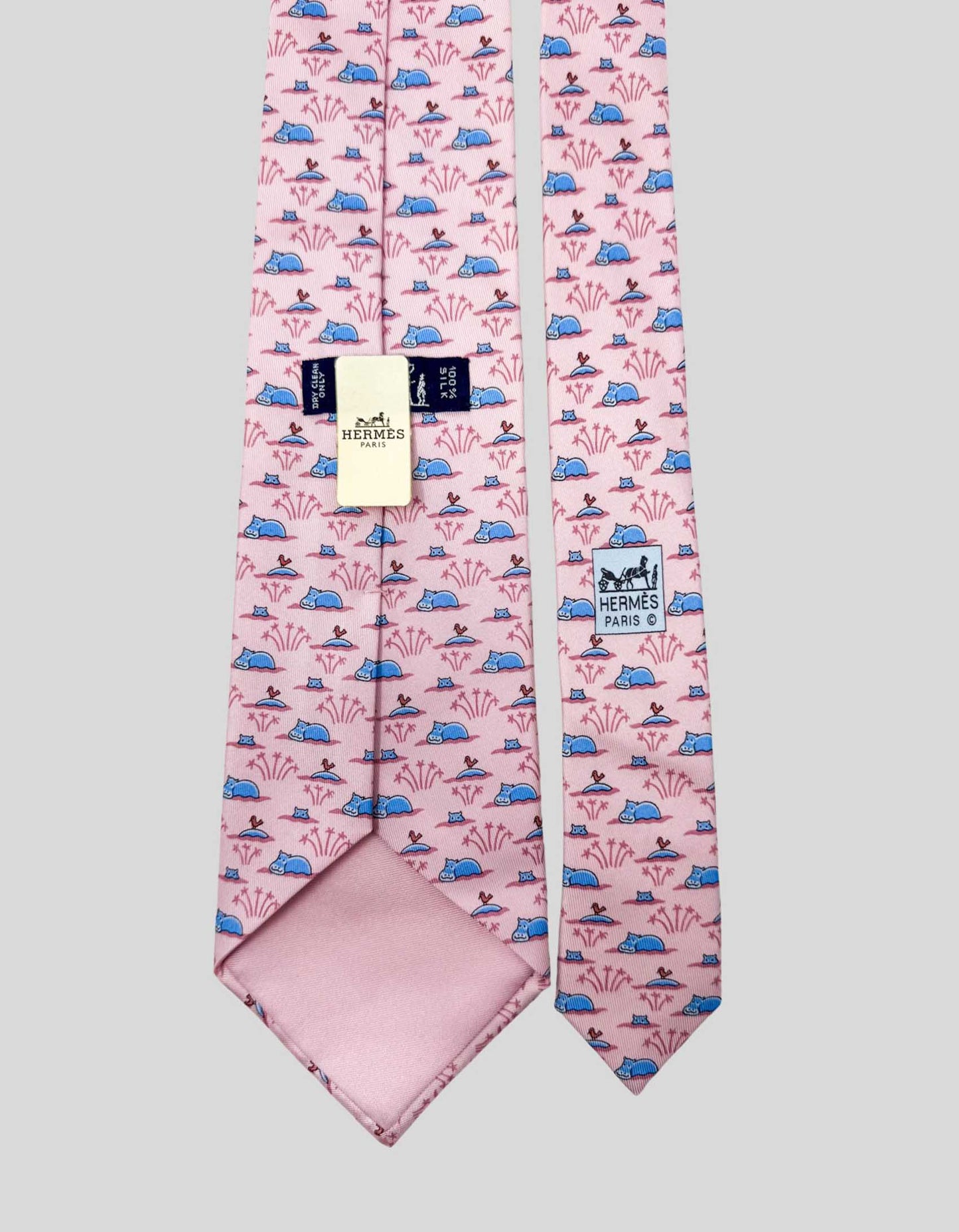 Hermès Silk Patterned Tie w/ Tags