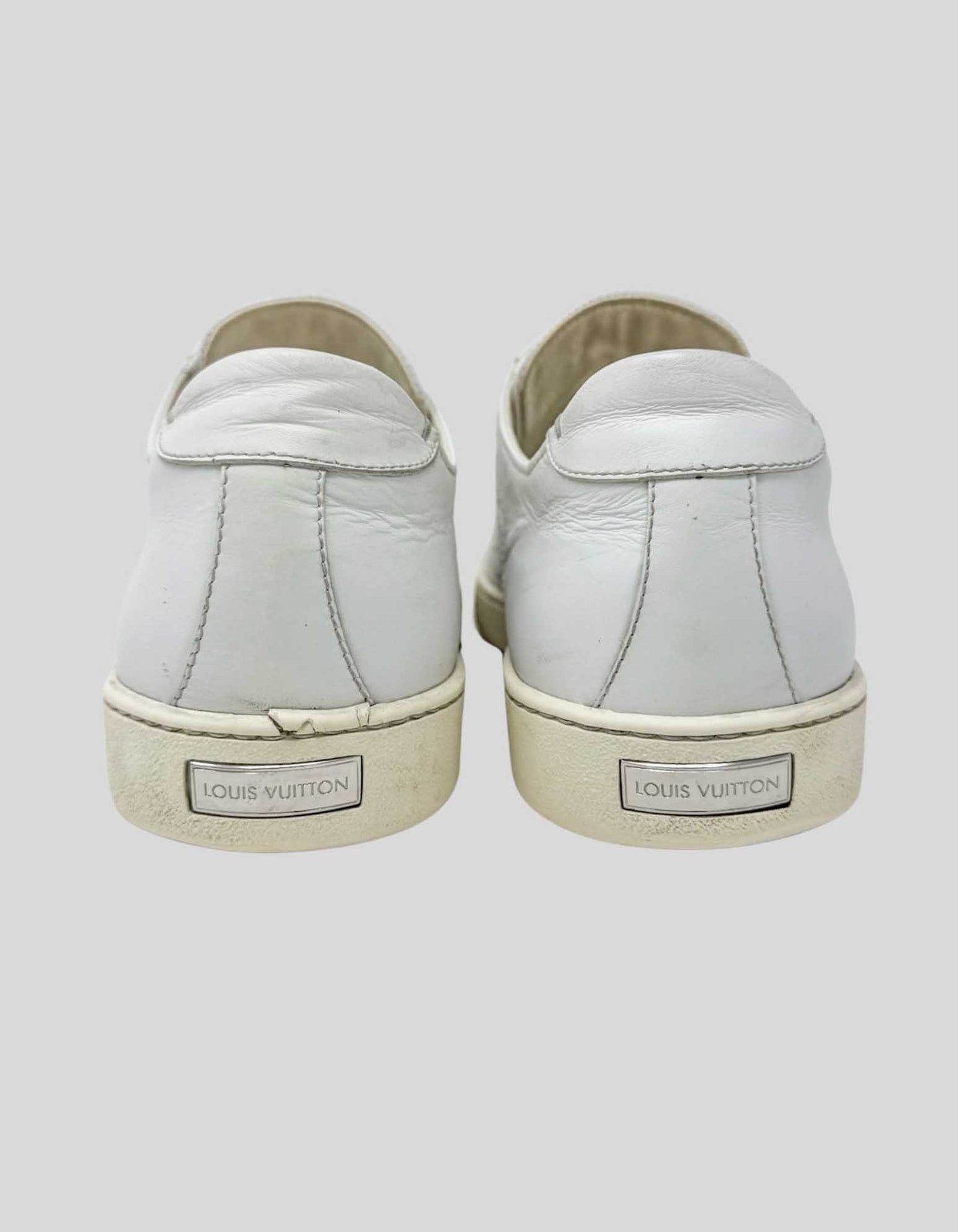 LOUIS VUITTON LV Monogram Leather Sneakers - 10.5 US
