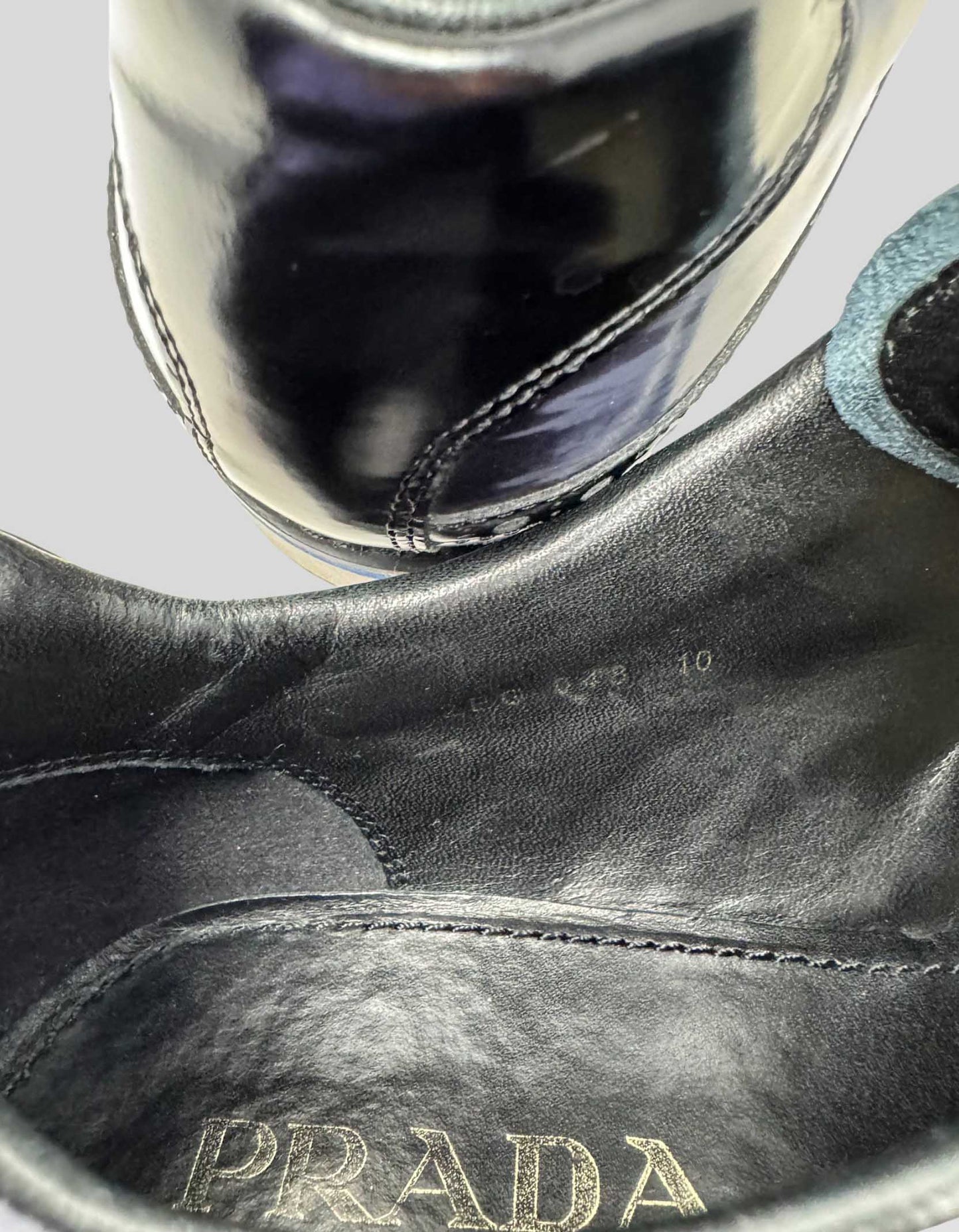 PRADA Golf Brogue Oxford Sneaker Shoes - 10 US