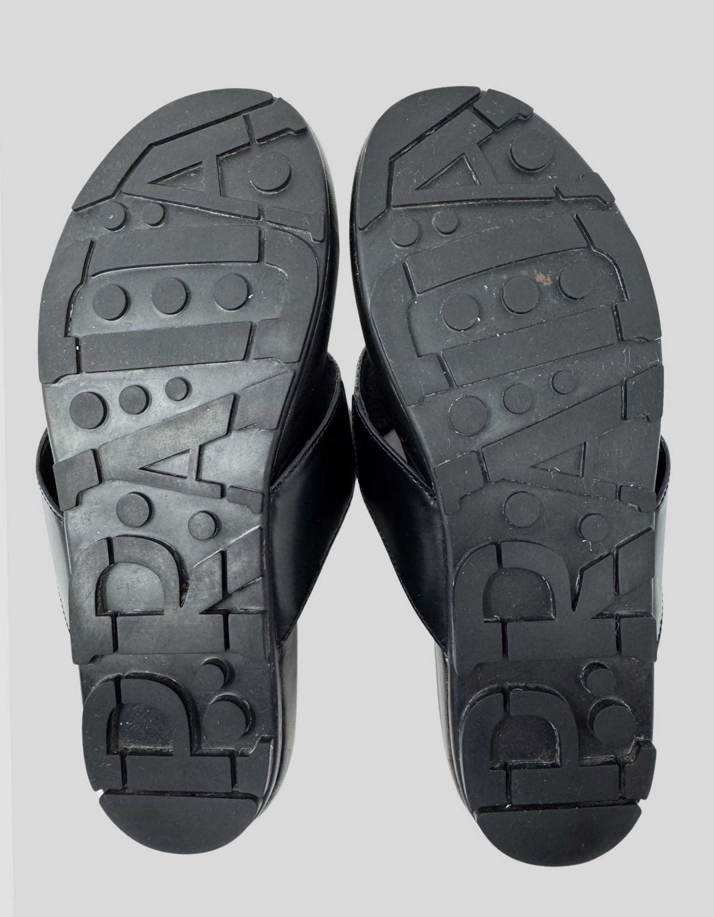 Prada Sport Leather Flip Flops - 11 US