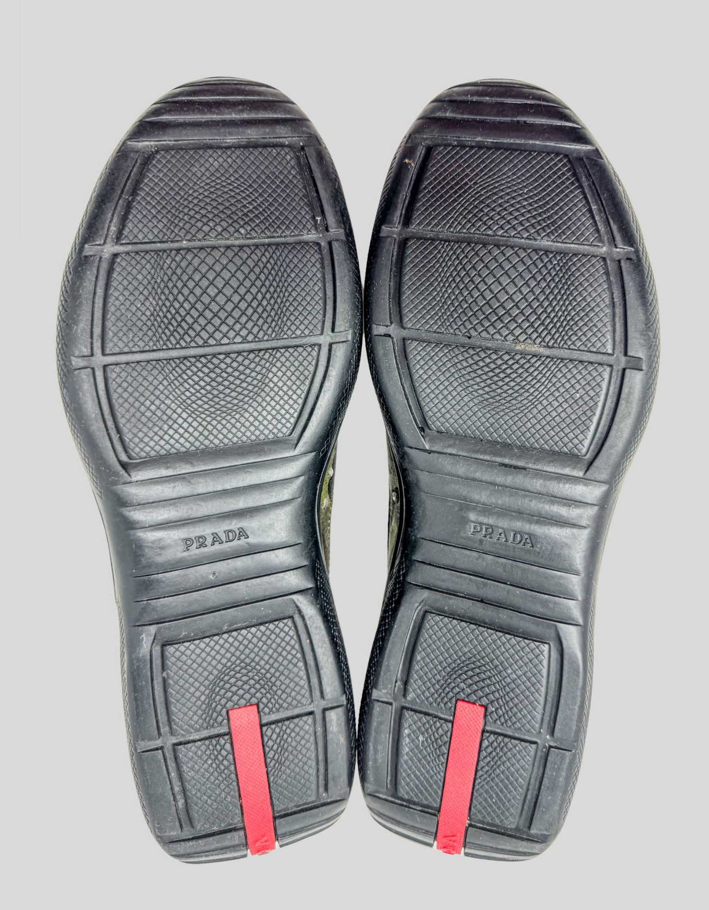 Prada Sport Leather Printed Sneakers - 10.5 US