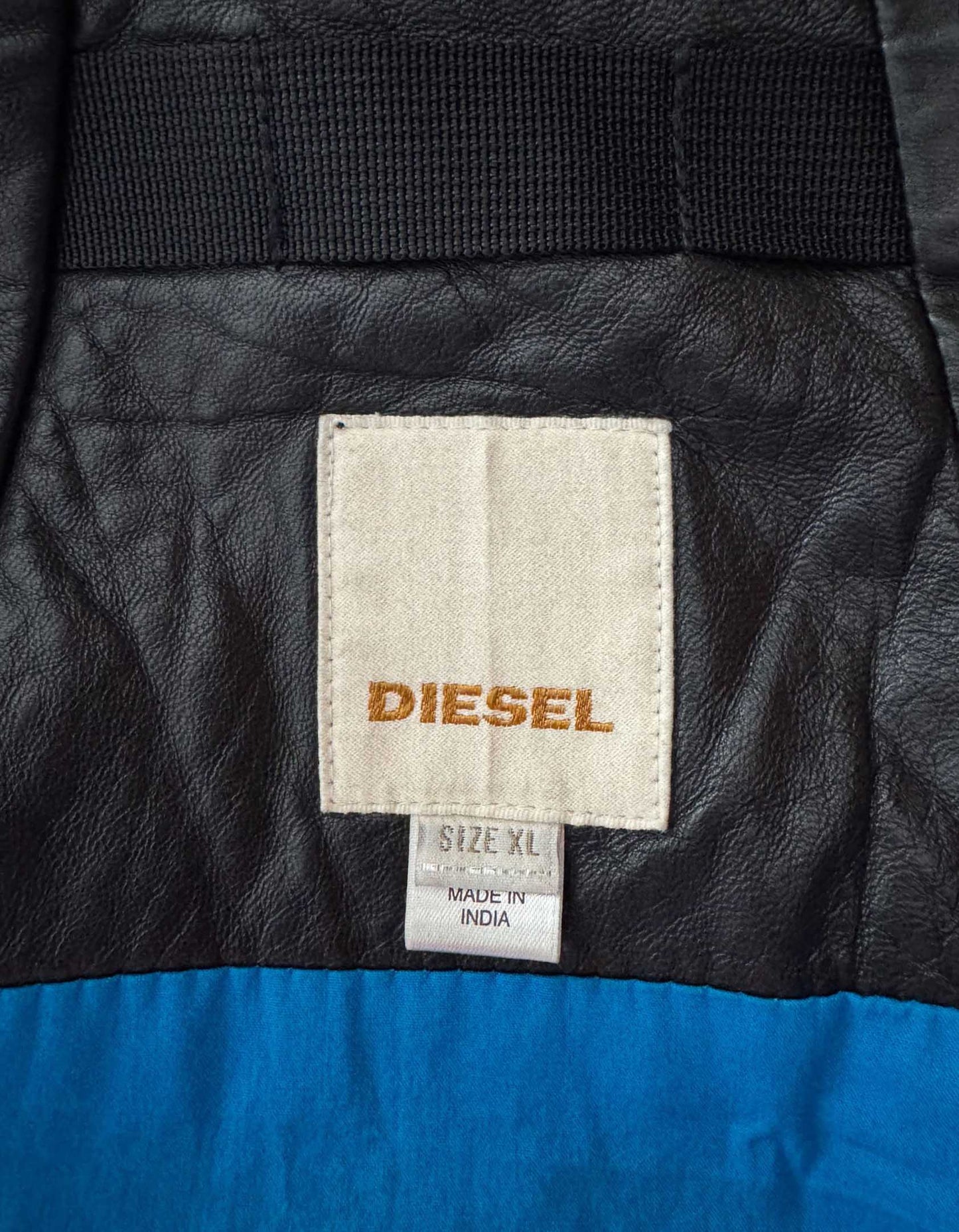 DIESEL Vintage 2000's Leather Moto Jacket - X-Large