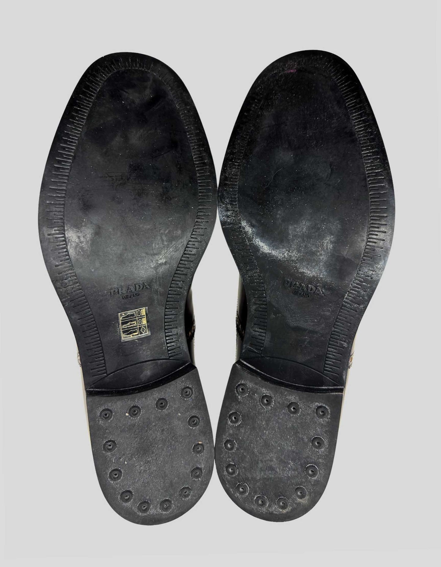 PRADA Spazzolato Leather Shoes w/ Tags - 11 US