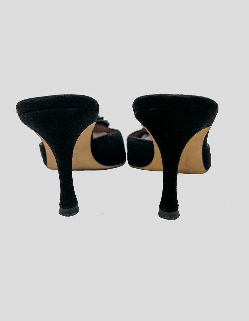 MANOLO BLAHNIK Suede Mules - 36 IT | 6 US