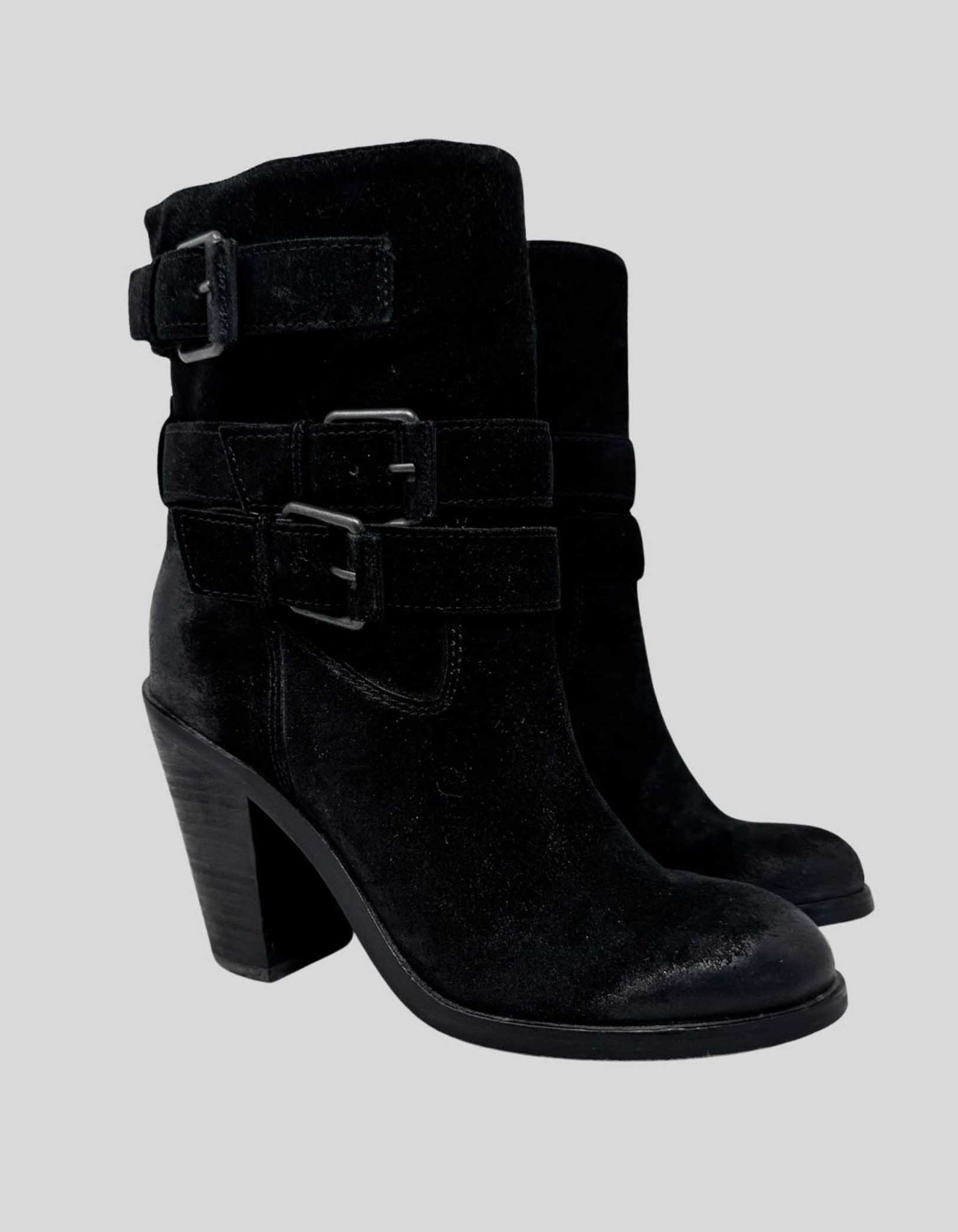 ASH Suede Moto Boots - 37 IT | 7 US