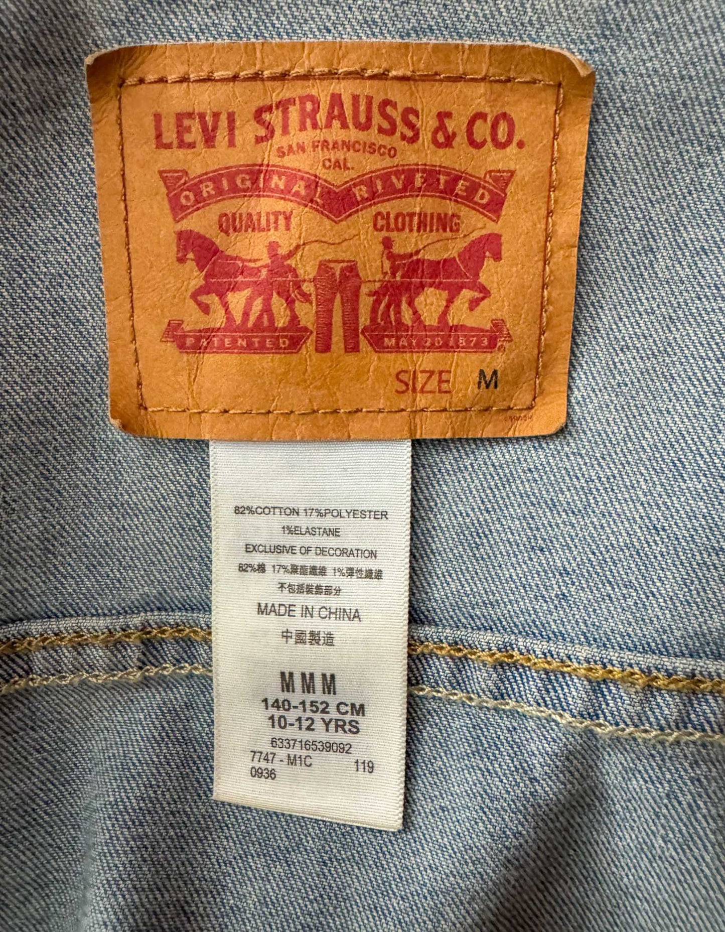 LEVI'S Trucker Jacket Big Girls - Medium