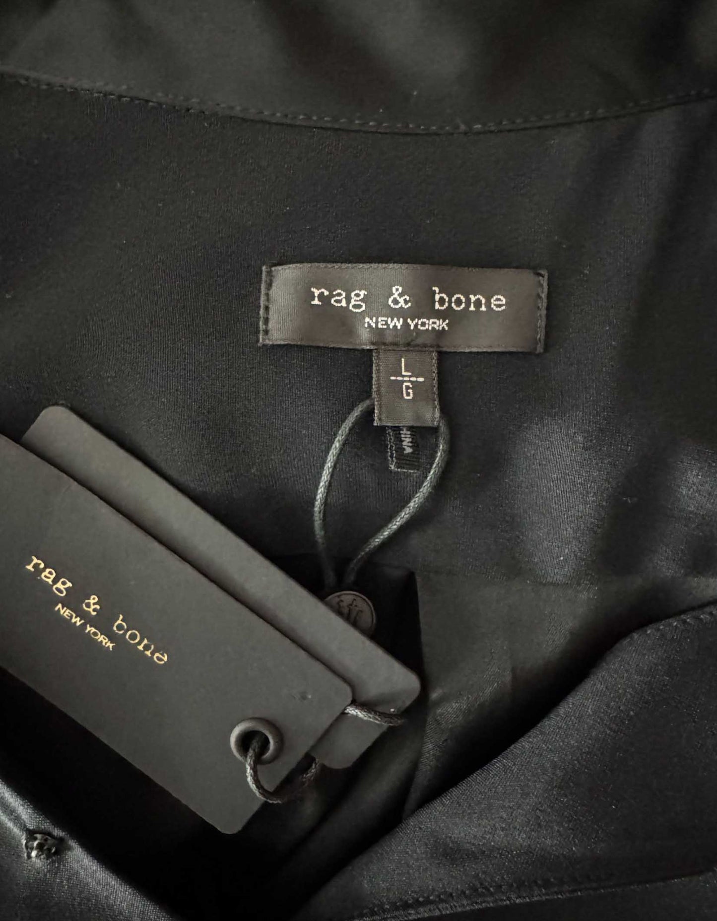RAG & BONE Satin Blouse w/ Tags - Large
