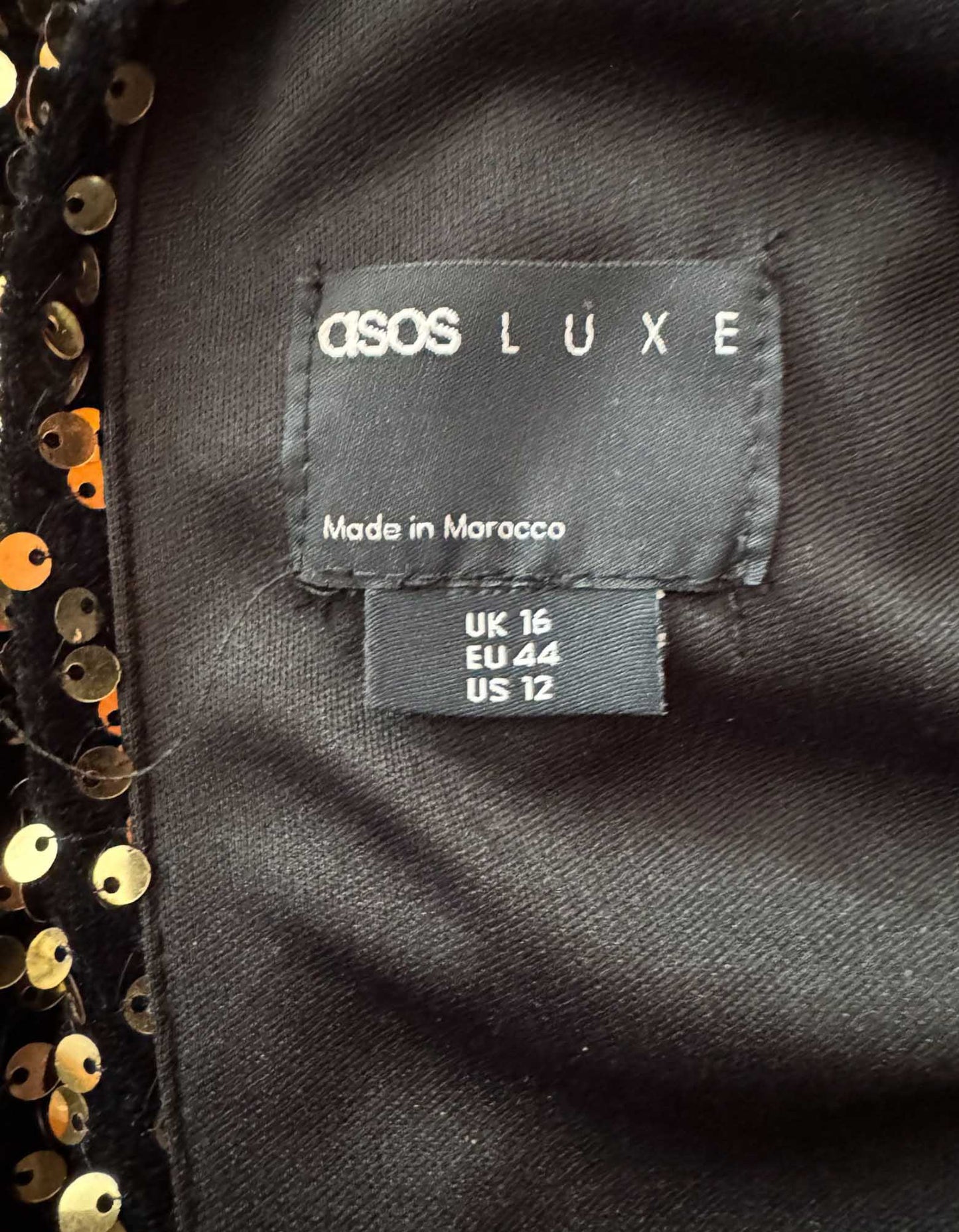 ASOS LUXE Sequin Dress - 12 US | 44 EU