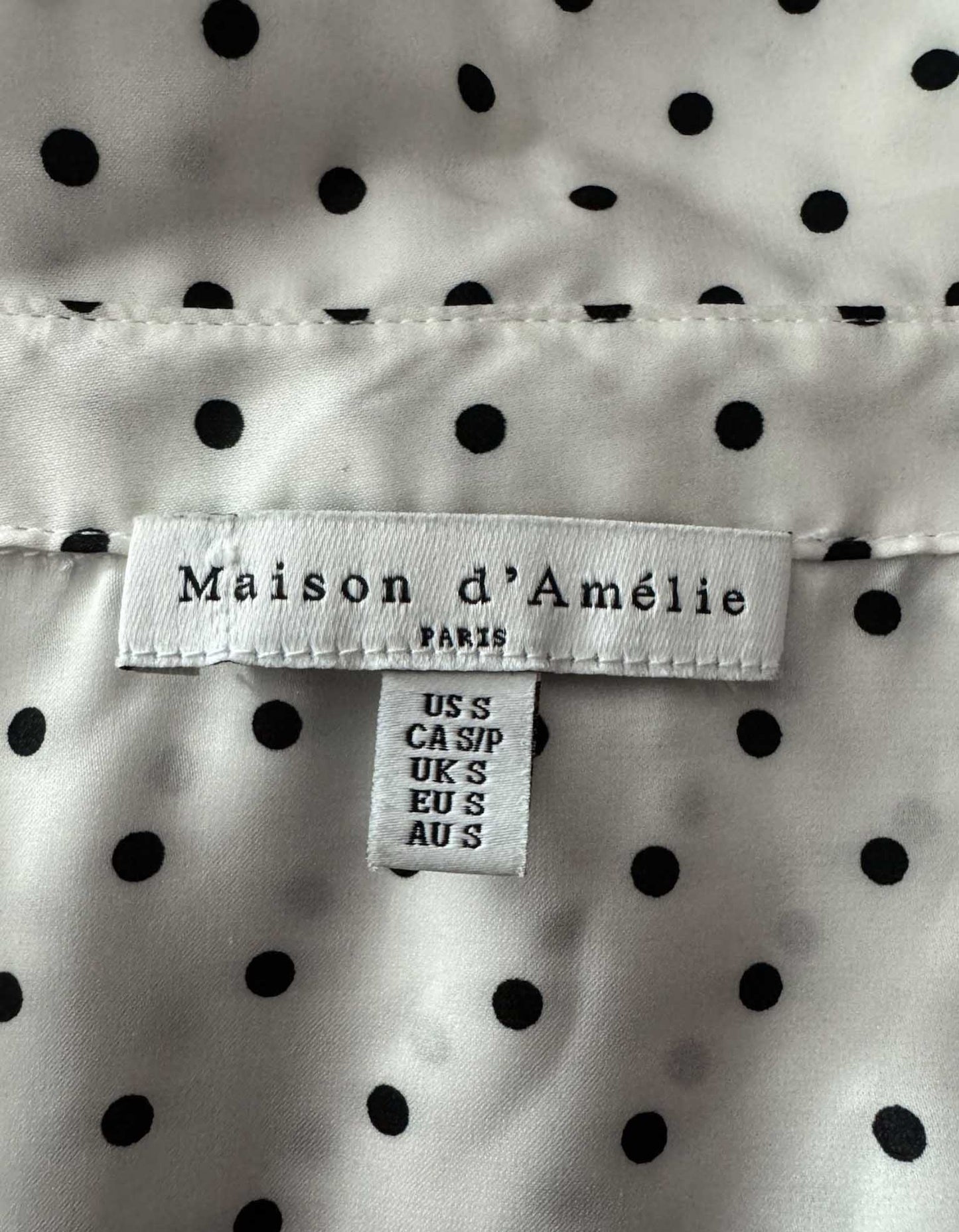 Maison d' Amelie Button Front Blouse - Small