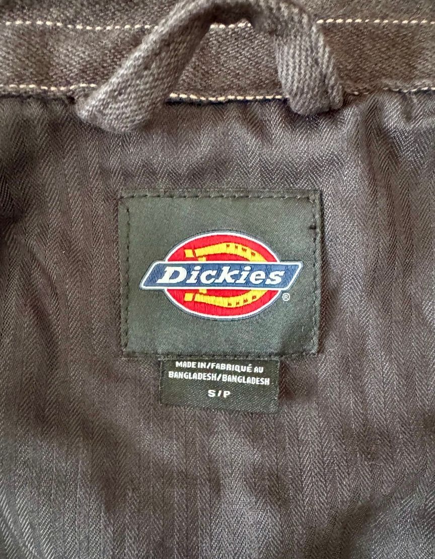 DICKIES Black Pinstripe Work Jacket - Small | Petite