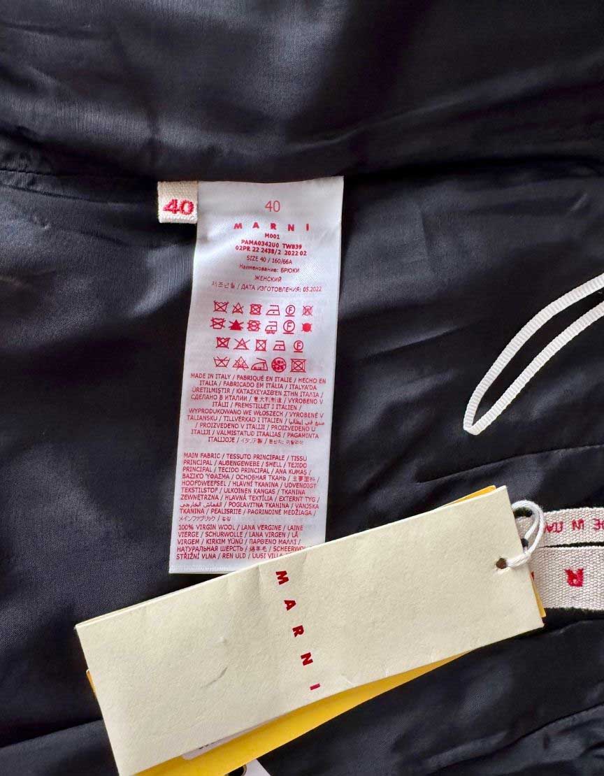 MARNI Wide Leg Pants w/ Tags - 4 US | 40 IT