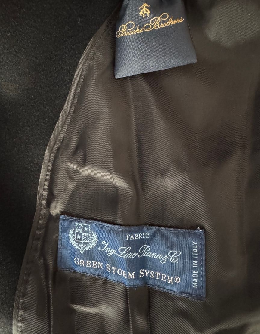 BROOKS BROTHERS Wool-Blend Topcoat w/ Tags - 40R US | 50 EU