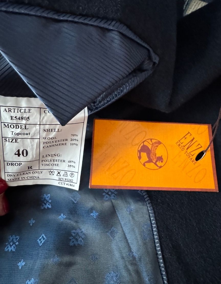 ETRO Wool-Blend Topcoat w/ Tags - 40R US