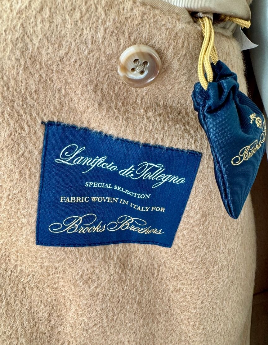BROOKS BROTHERS Camel Hair Topcoat - 42R US | 52 EU