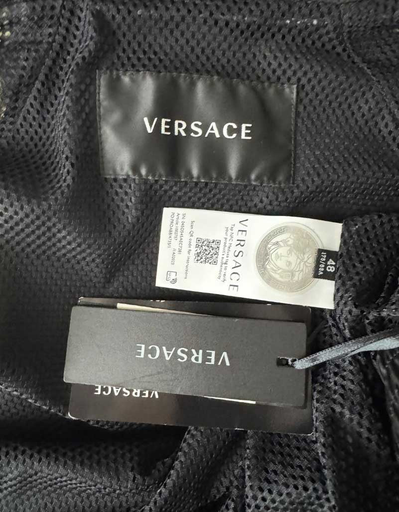 VERSACE Baroque Print Windbreaker Jacket w/ Tags - 12 US | 48 EU