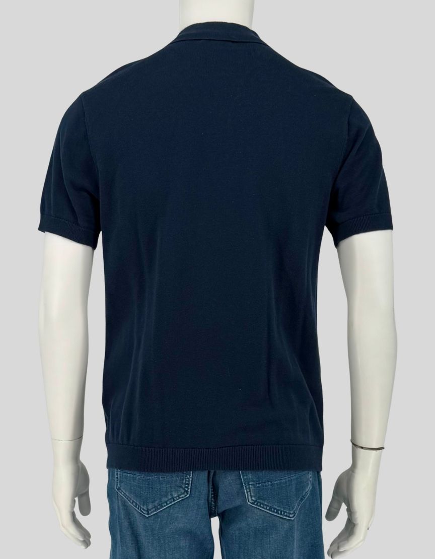 BARQUE Vintage Jacquard Knit Polo – Medium