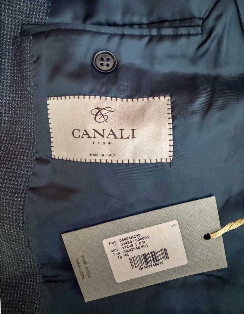 CANALI Wool Birdseye Blazer w/ Tags – 48 IT | 38R US