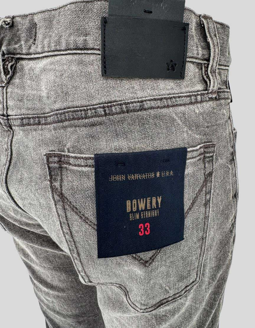 JOHN VARVATOS USA Bowery Slim Straight Jeans w/ Tags - 33 US