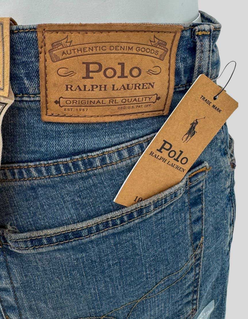 POLO RALPH LAUREN Varick Slim Straight Jeans w/ Tags - 36x34 US