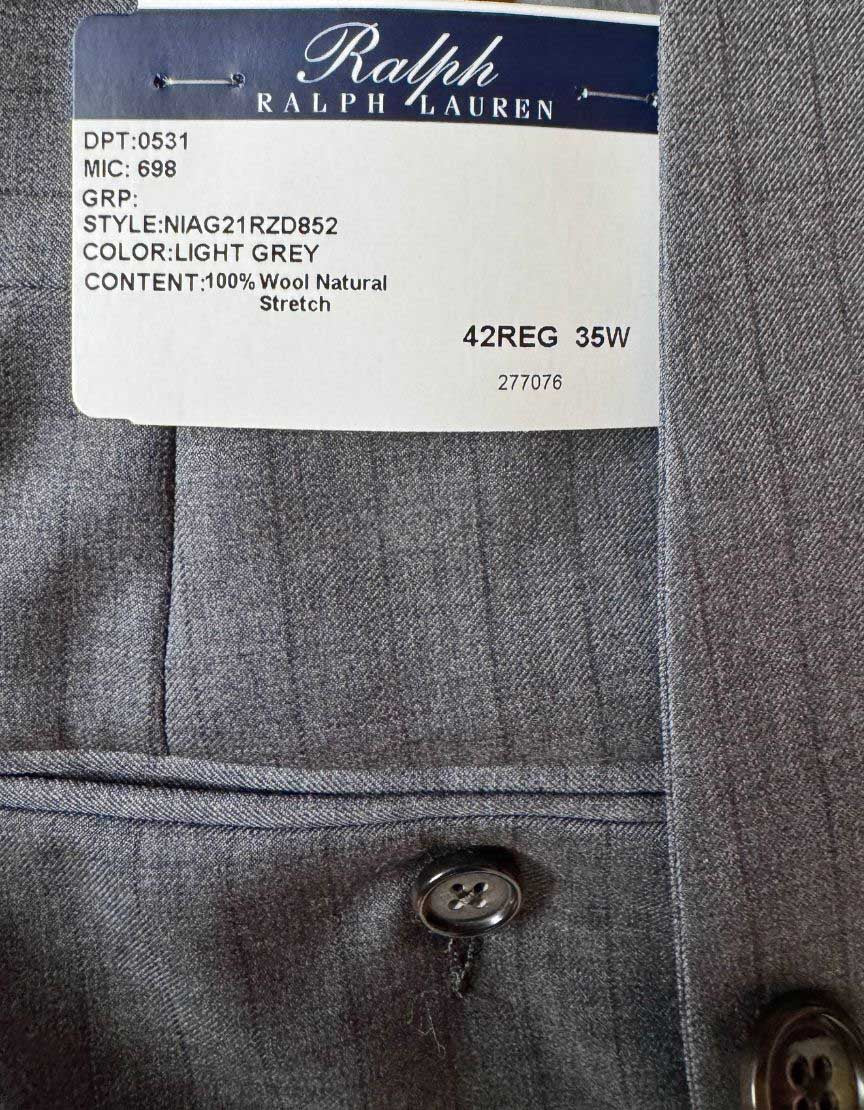 RALPH LAUREN Two-Piece Wool Suit w/ Tags - 42REG / 35W US