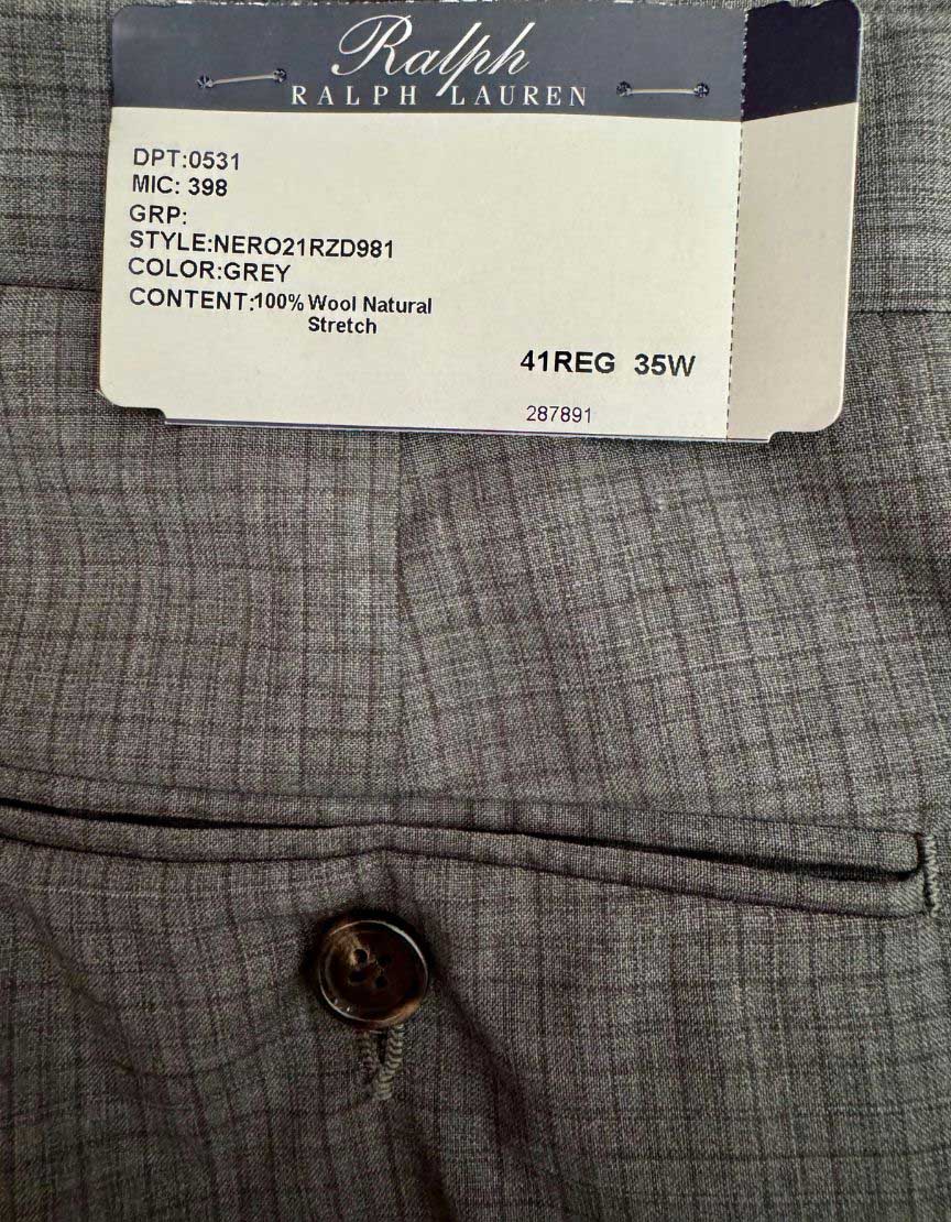 RALPH LAUREN Two-Piece Wool Suit w/ Tags - 41REG / 35W US