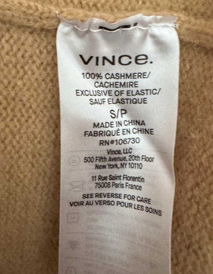 VINCE 100% Cashmere Open-Front Cardigan w/ Tags - Small/Petite US - LuxAnthropy